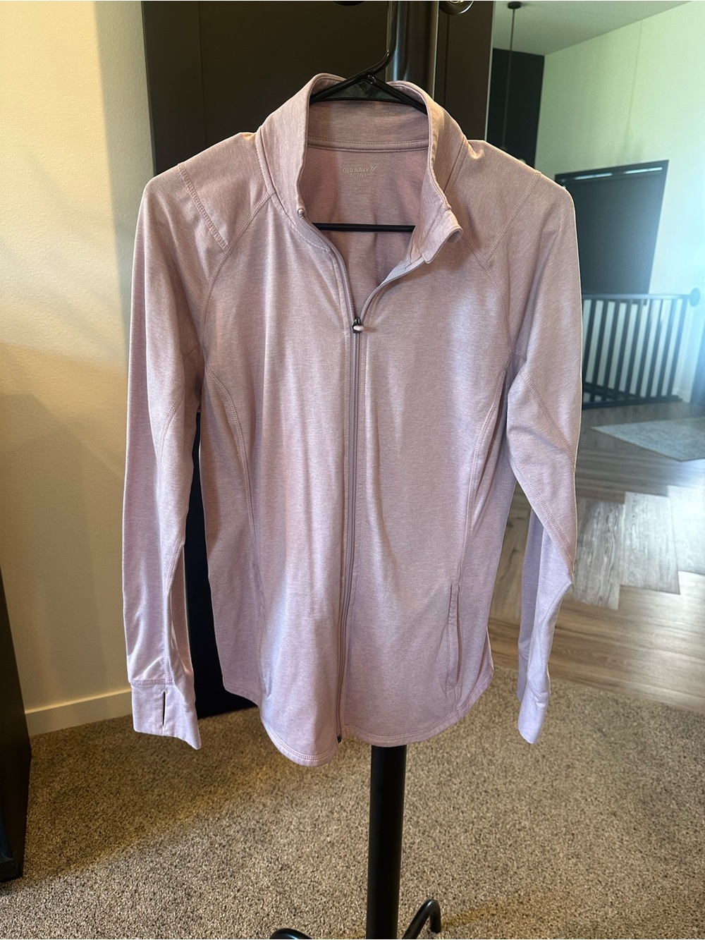 Old Navy Lavender Zip-Up Women's Sweatshirt Jacket